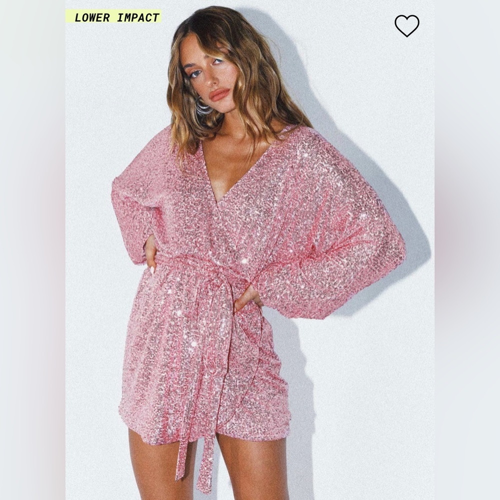 Princess Polly pink sequin dress
